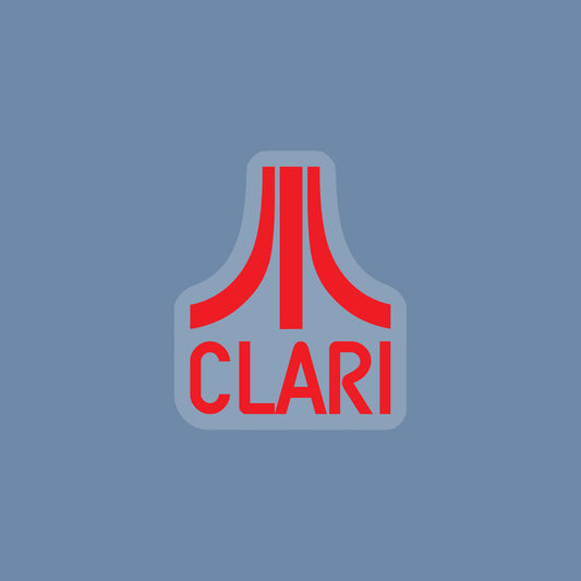 "Atari" Clarinet Clear Sticker